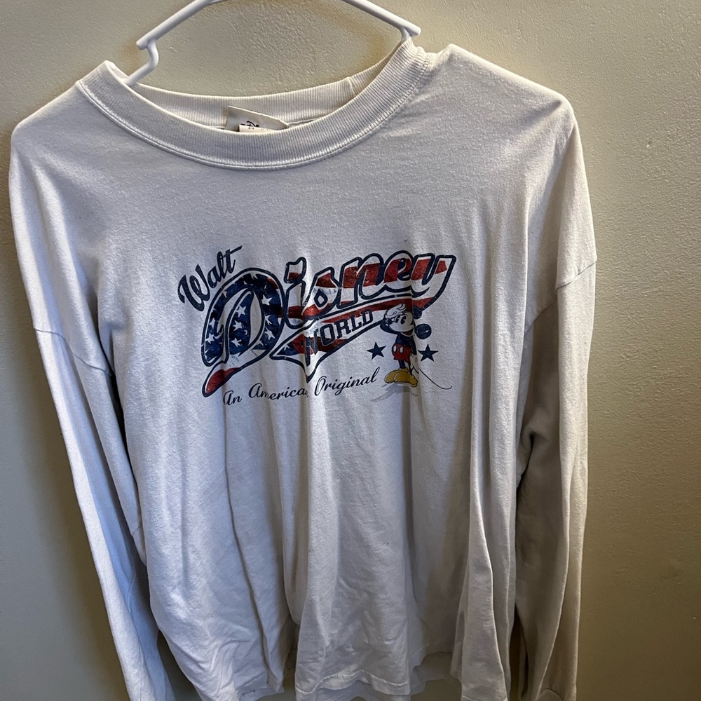 Vintage Walt Disney World Long Sleeve Shirt Size XL